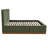 Mantua Velvet Bed With Wood Base-522150510
