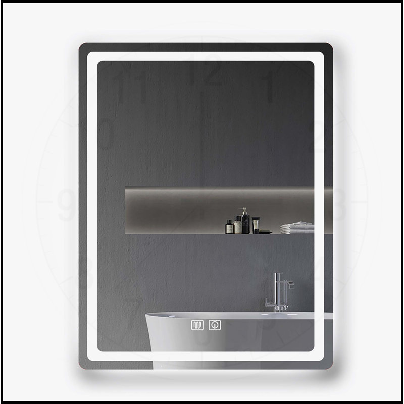 Miroir de salle de bain à DEL, 23,62 po x 31,5 po