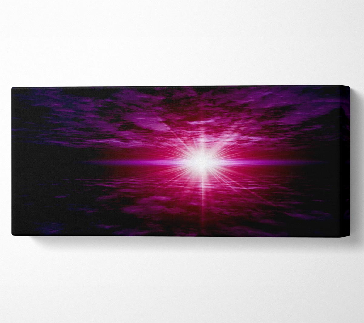 Ebern Designs Pink Sun Star Skies - Print | Wayfair.co.uk