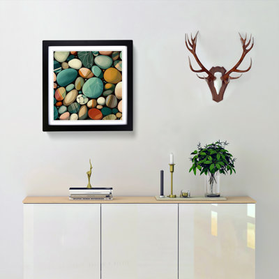 Pebbles Graphic Art No.1 - Framed Print