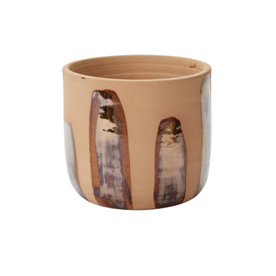 Bronze Brushstroke Pot
