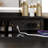 41" Large Size Left Drawer Desktop Vanity Table With Cushioned Stool Dresser Set,2 AC Outlets And 2 USB Ports Power Station,Hair Dryer Stand,Extra-Large Touch-Control Led Mirror,3-Switching-1131368642