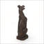 Élégante statue de chien lévrier, pierre de fonte durable avec détails complexes, parfaite pour la décoration extérieure et aucun assemblage requis