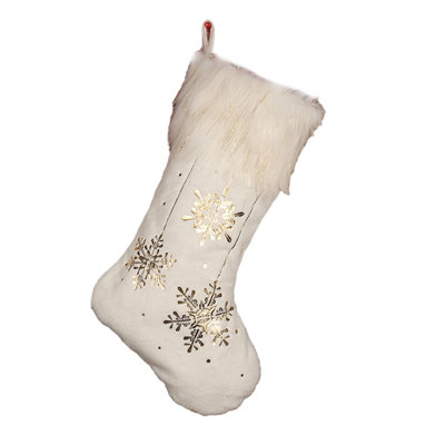 Merry Christmas Santa Stocking, Large Hanging Ornament For Family Gift And Tree Decor, 19.3x11in Color C