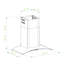 30" 300 CFM Convertible Wall Mount Range Hood-93619268