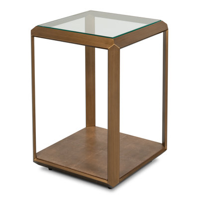 Gilbert Glass Top End Table