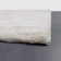 Samons Authentic Handmade White Modern Solid Color Polyester Area Rug