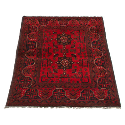 Tapis rouge Finest Khal Mohammadi 3 pi 3 po x 4 pi 11 po