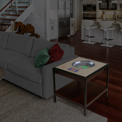 Glass Top End Table