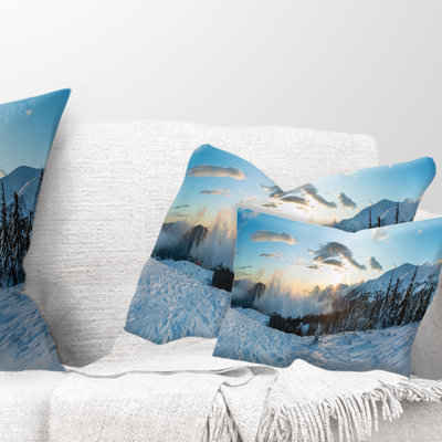Housse et insert de coussin rectangulaire matin
