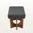 Parkchester Bench in Dark Grey Upholstery and Walnut Finished Wood, 17.5'' H X 48.4'' W X 17.9'' D-874540250