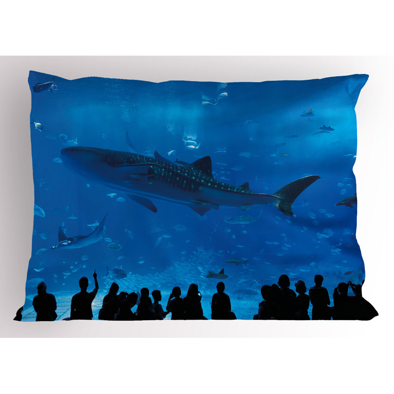 Coussin décoratif 2 pièces Ambesonne Shark, H 20 po x l 36 po
