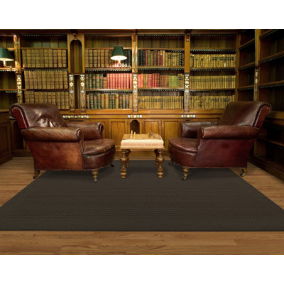 Tapis touffeté brun