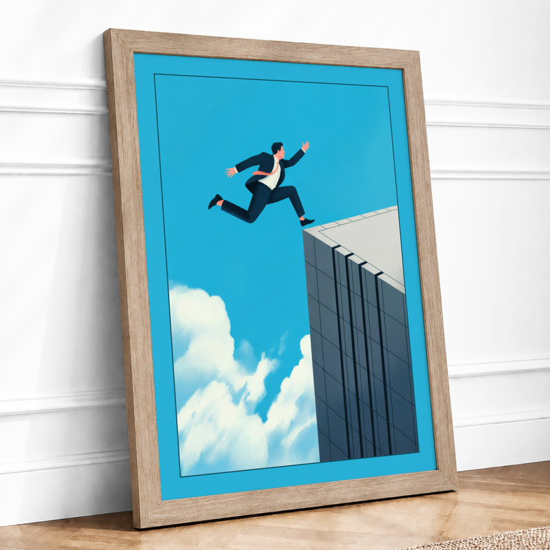 Leap Of Faith Modern - Print, A1 - 84.1 x 59.4 cm, Oak