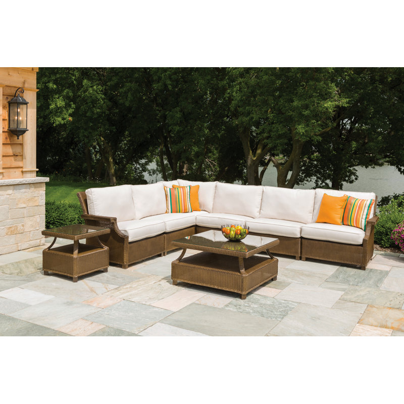 Hamptons Outdoor One Arm Lounge Chair, Ivory, Cottage Pepper