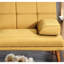 Meuble de salon moutarde en polyfibre avec pieds en bois massif et confort 2 supplémentaire-753628358