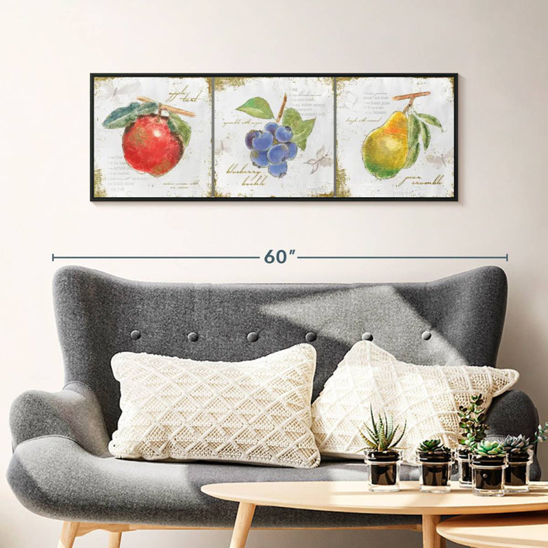 Garden Treasures I, 43" X 15", Floating Frame Black
