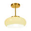 Luminaire suspendu dôme en cuivre 1 lumière Etha-620635020