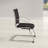Moriaty Leather Seat Waiting Room Chair with Metal Frame-1969730478