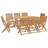 Gabrielle 8 - Person Wood Patio Dining Set with Rectangular Table