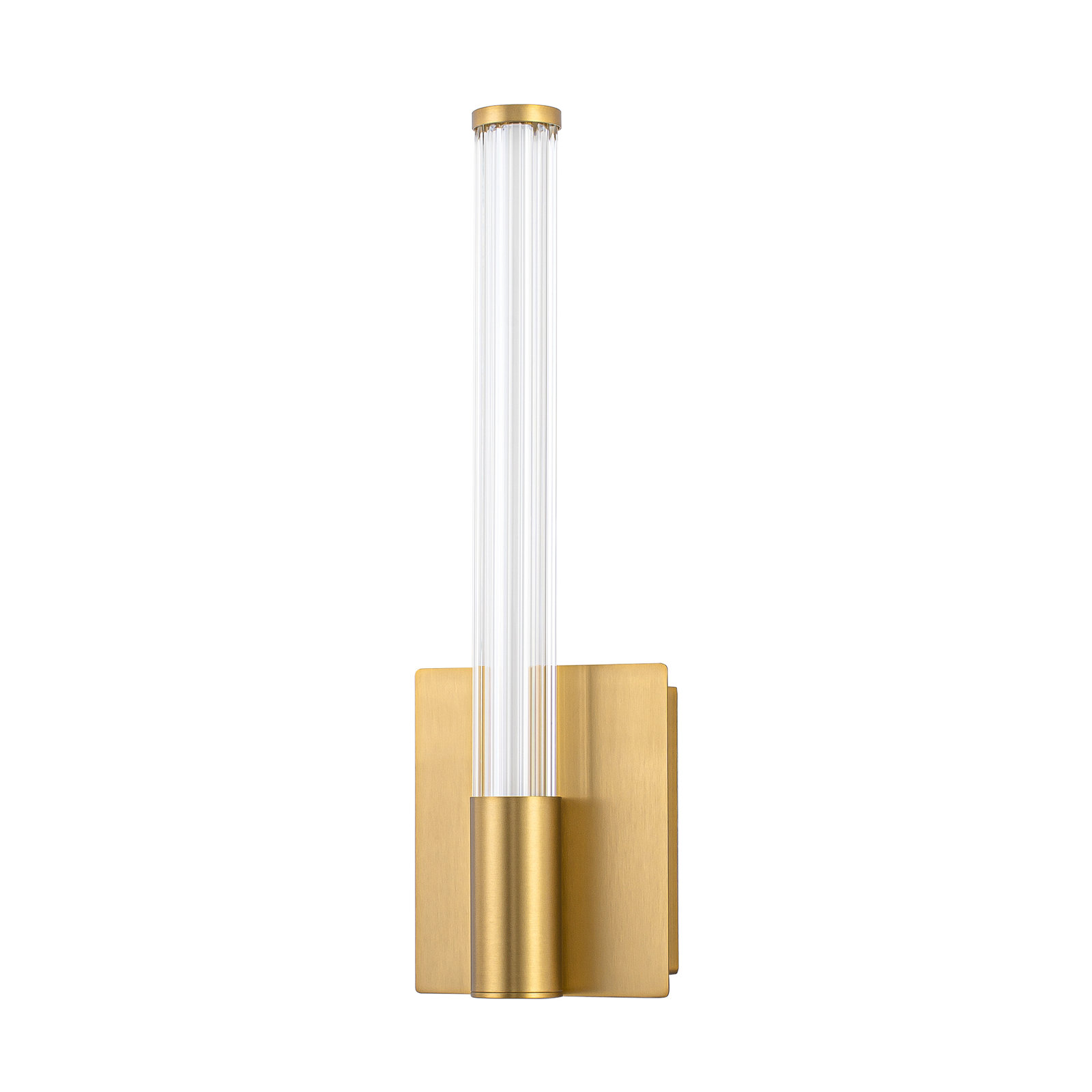 Maxe Dimmable LED Wall Sconce, 16-in, Gold