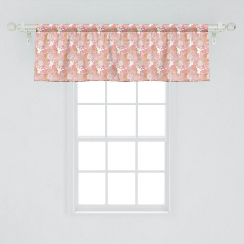 Ambesonne ballerine cantonnière lot de 2 roses, L 54 po x L 12 po