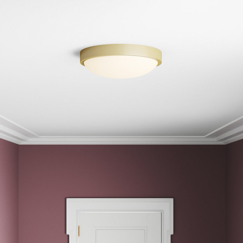 Plafonnier encastré 1 lumière Mila, Bronze brossé