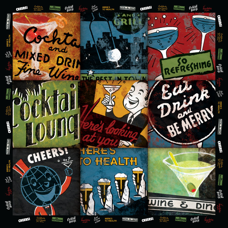 Liquor Palooza Canvas - Wrapped Canvas Print, 76cm H x 76cm W x 3.8cm D