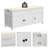 43.5" Entryway Bench with Hidden Shoe Storage and Cushion-963611081