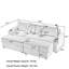 Canapé modulaire 4 pièces Demostene-103562111