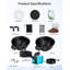 Trousse de fontaine avec bassin et lavabo à débordement, pompe de 660 GPH et filtration multi-étapes