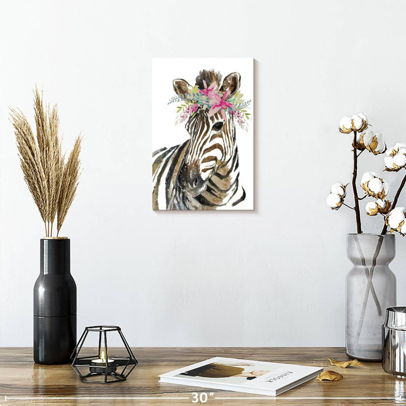 Brampt Crowned Zebra, 12" H x 8" W