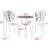 Outdoor Cast Aluminum Bistro Table And Chairs - Black, Rust- Black Patio Rust-, Easy To Assemble, For Garden