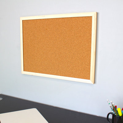 Flipside Products No Cork Wall Wood Bulletin Board