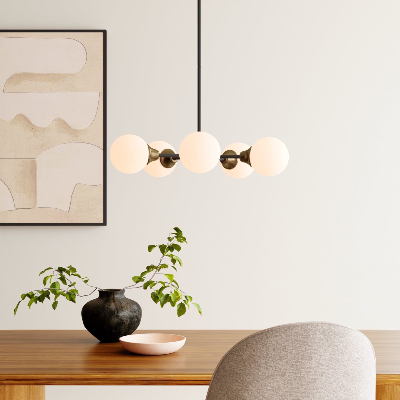 Hallas 5 - Light Dimmable Sputnik Chandelier