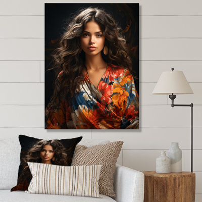 Femme boho latina III sur toile