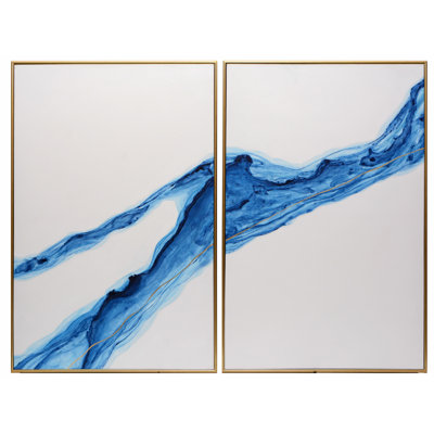 Fluidity Framed Set Canvas