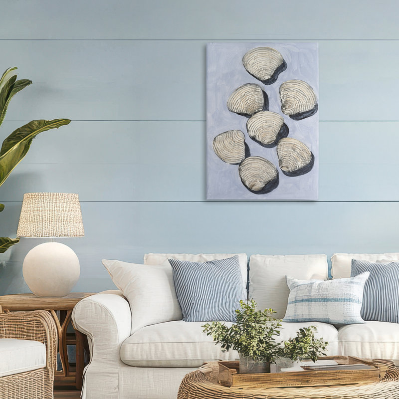 Toile de la collection Embellished Shells, design par Michael Willett, H 36 po x l 24 po