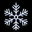 Grande décoration flocon de neige avec lumières DEL bleues et blanches-282034523-282034522