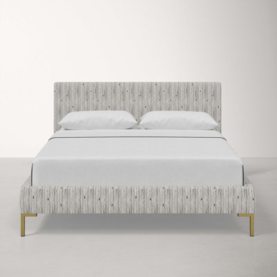 Lit plateforme tapissier Bilkis