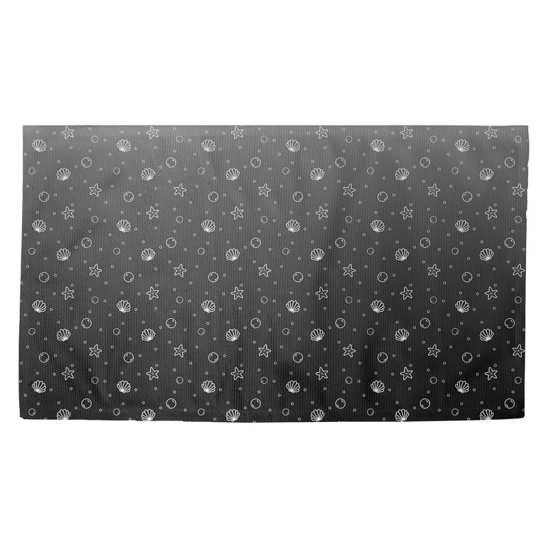 Tapis gris/zone noire coquillage Avicia, Rectangle 2 pi x 3 pi 4 po