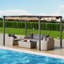 Pergola d'extérieur rétractable avec auvent en aluminium-106897484-106897478