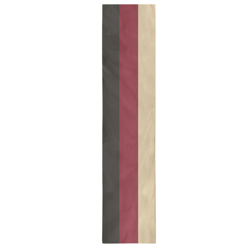 Arizona Table Runner, Black/Brick Red/Desert Sand, 102" x 58", Cotton Blend