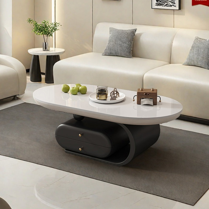 Table basse ovale, H 16,1 po x L 55,1 po x l 27,6 po