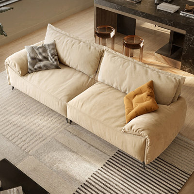 Coussin modulaire 100% polyester kaki clair