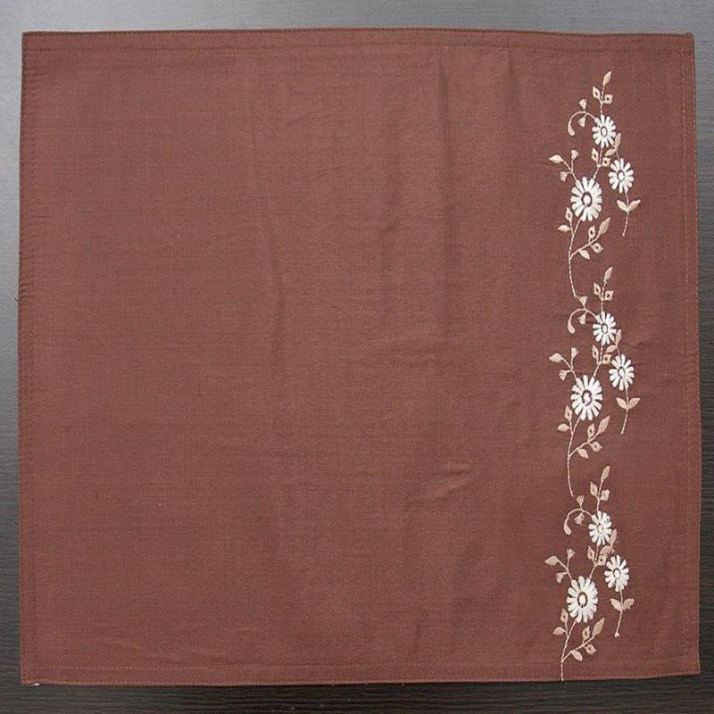 No Pattern And Not Solid Colour Tablecloth, Brown