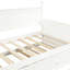 Lit de jour simple en bois avec lit gigogne simple