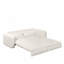 Canapé-lit 93 po pour très grand lit, canapé-lit escamotable, canapé-lit convertible 3 en 1, méridienne, canapé-lit à 3 places avec 2 coussins lombaires pour le salon, un appartement, un bureau, un bureau, beige-1258495163