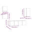Unfinished Floating Entertainment Centre for TVs up to 24"-1348637093