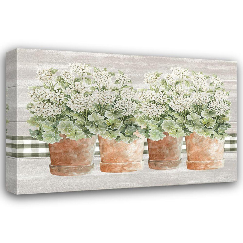 Ophelia & Co., Jacobs, Cindy Gallery, art sur toile tendue: Wel Welder Geraniums II, H 33 po x l 48 po